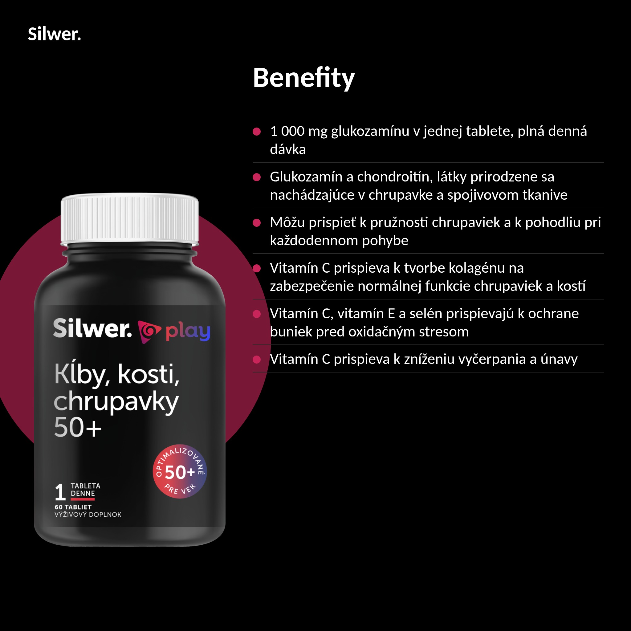 Benefity — Silwer JOJ play Kĺby, kosti, chrupavky 50+